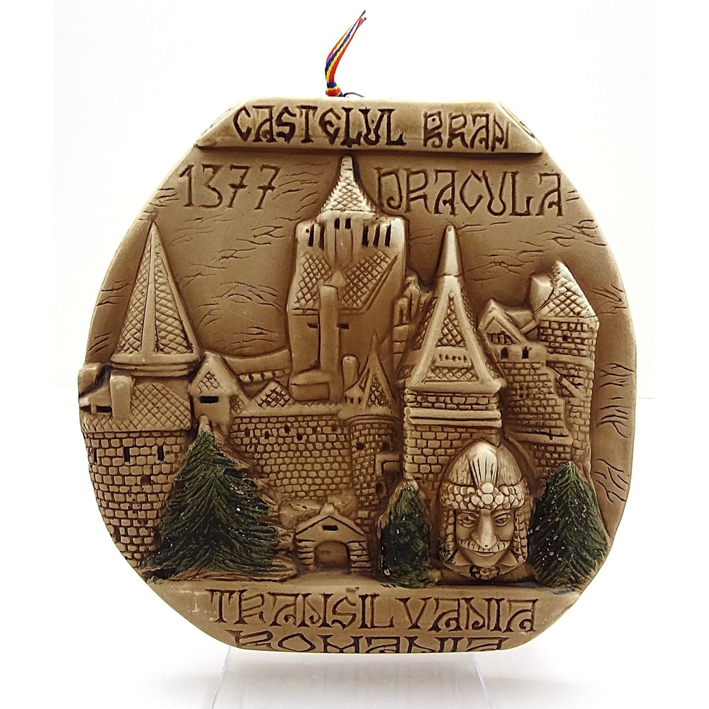 Bran Castle, Dracula's Castle, Romania, Transylvania Wall Plaque Art‎ Souvenir